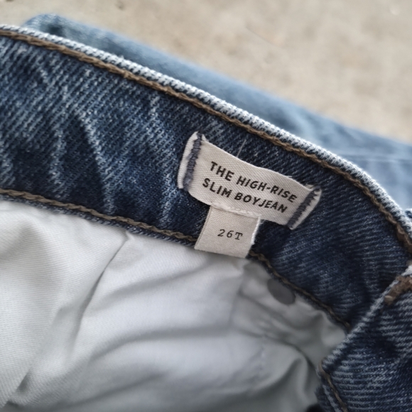 Madewell Highrise Slim boyfriend Jeans| 26T - Picture 12 of 14